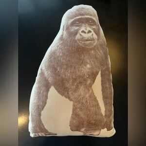 Baby Gorilla pillow- too cute! 15” tall- great condition